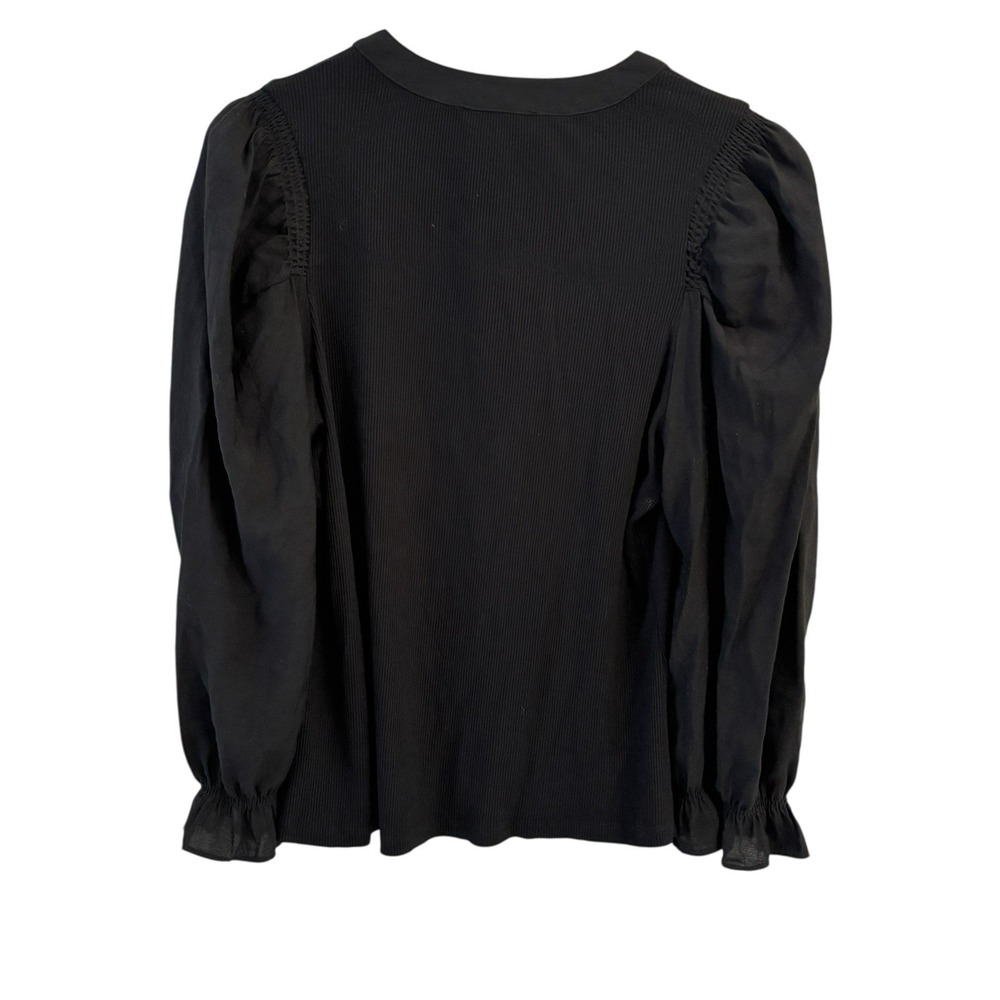 Pomander Place Puff Sleeve Livia Top Womens Size L Ribbed Knit‎ Capsule Classic - Picture 3 of 10